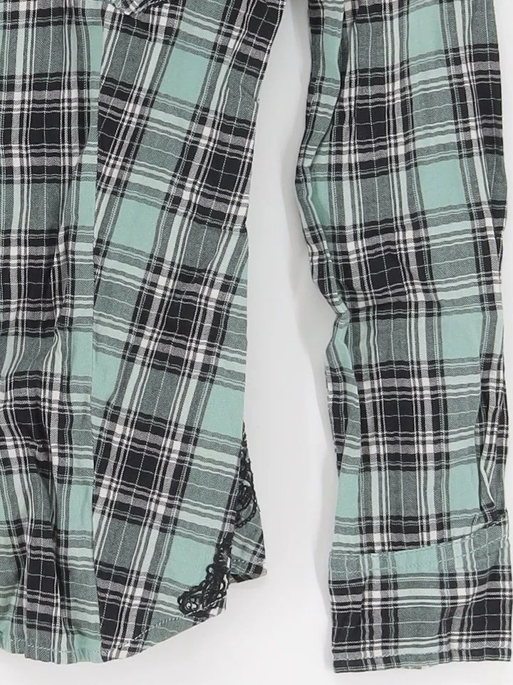 Guess Women's Shirt XS Green Cotton with Polyester Basic - Image 4 of 4