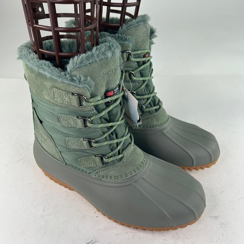 Propet Ingrid Womens Green Thyme Cold Weather Boots US 10 Whide WTPF Winter Boot - Picture 5 of 12