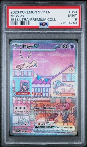 Pokémon TCG 2023 Ultra Premium Collection Mew EX Promo Card #53 PSA 9 Mint