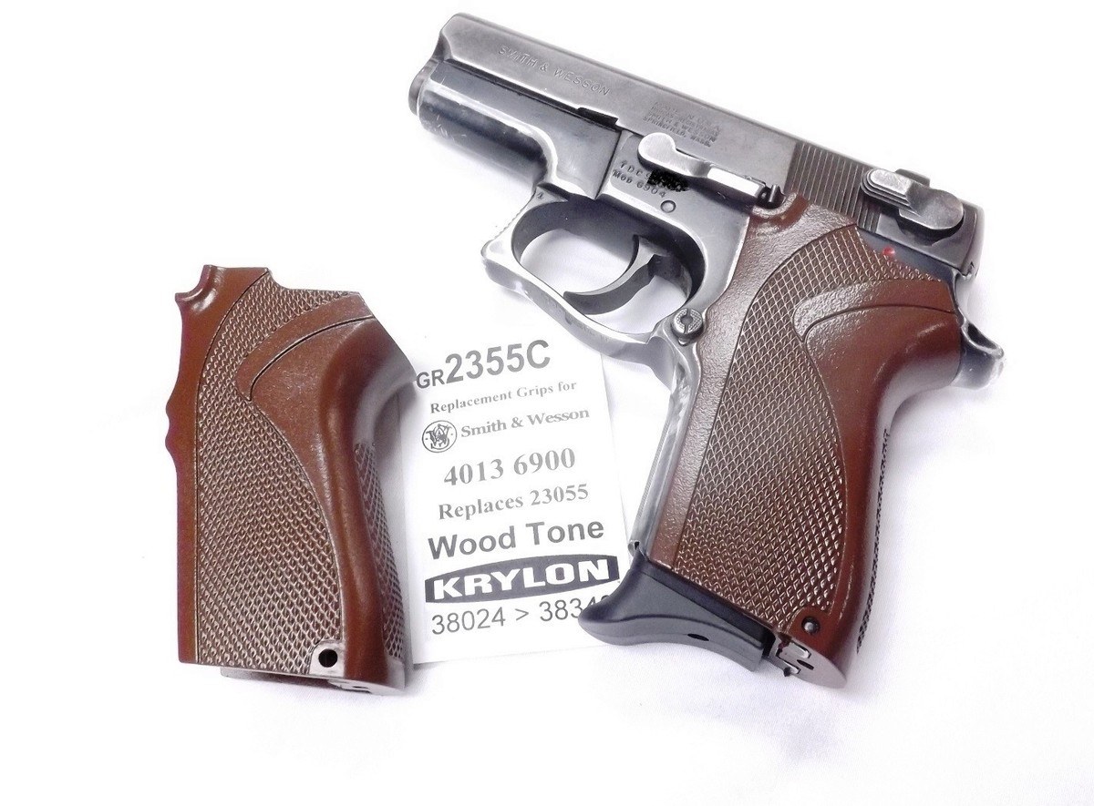 Wood tone Krylon Grip for S&W 6904 6906 6946 4013TSW Smith