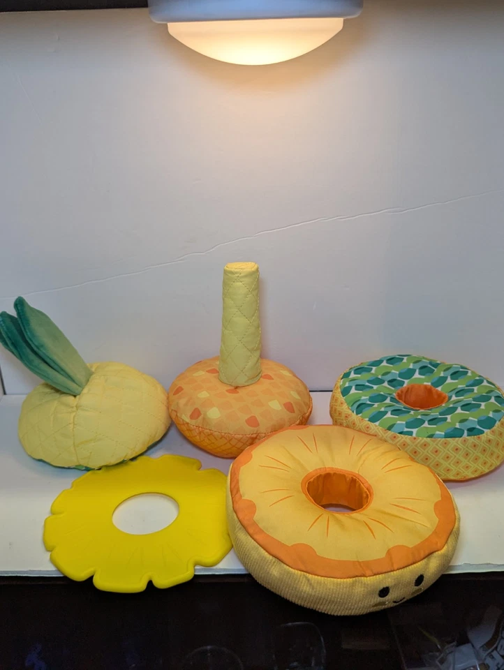 Multi-Sensory Pineapple Soft Stacker Infant Toy Melissa & Doug  - Image 2 of 4