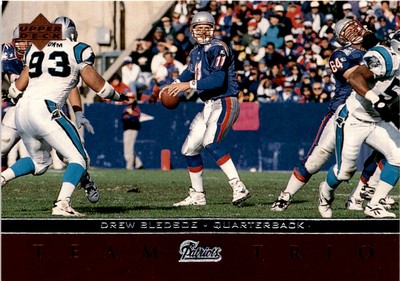 1996 Upper Deck - Team Trio #TT52 Drew Bledsoe New England Patriots