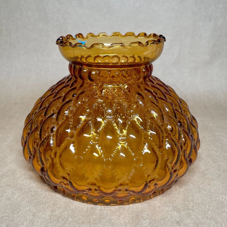 Amber Glass Lamp In Collectible Lamp Shades for sale | eBay