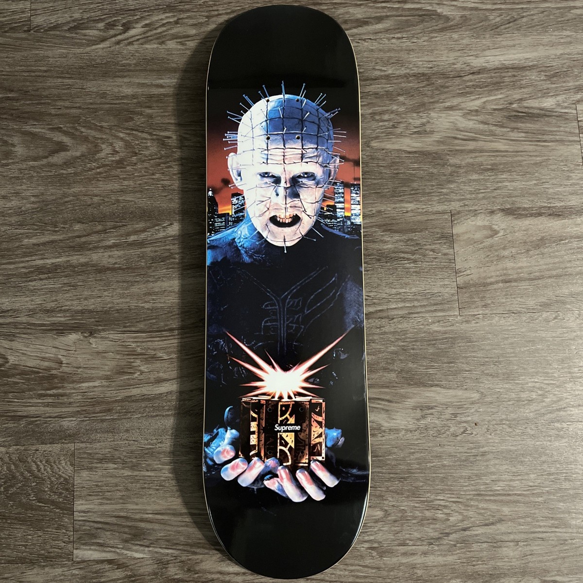 Supreme SS18 Hellraiser Skateboard Deck Black/Multicolor Box