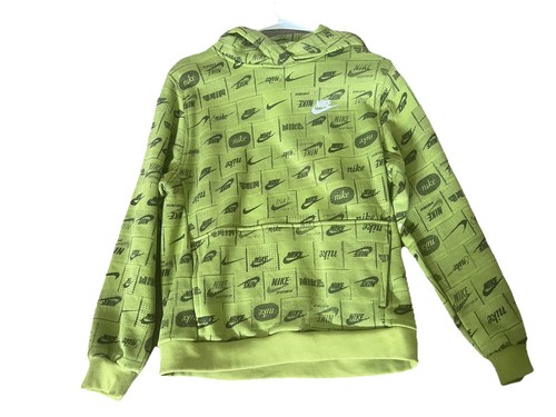 Nike Signature Fleece Hoodie Green Youth Kids Size XL