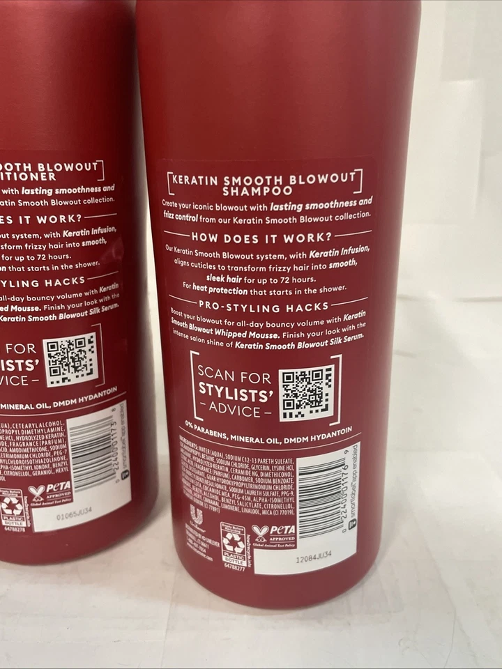 Tresemme Keratin Smooth Blowout Infusion 72hr Frizz Shampoo Conditioner 28 Fl Oz - Image 3 of 4