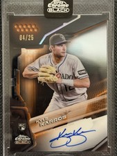 2026 Topps Chrome Black Kyle Karros Rockies Rookie Orange Refractor Auto /25
