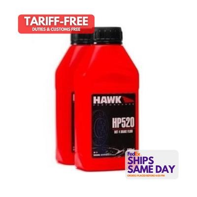 Hawk Brake HP520, One Glycol Brake Fluid Street 500Ml Performance Racing Parts