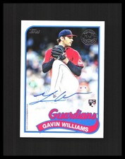 2024 Gavin Williams Rookie Card Auto - Topps #89BA-GW Cleveland Guardians 