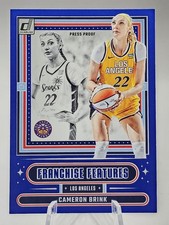 2025 Panini Donruss WNBA Franchise Features Cameron Brink #2 Press Proof Blue