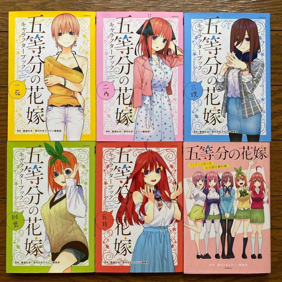 The Quintessential Quintuplets Character Book & Anime Season 1