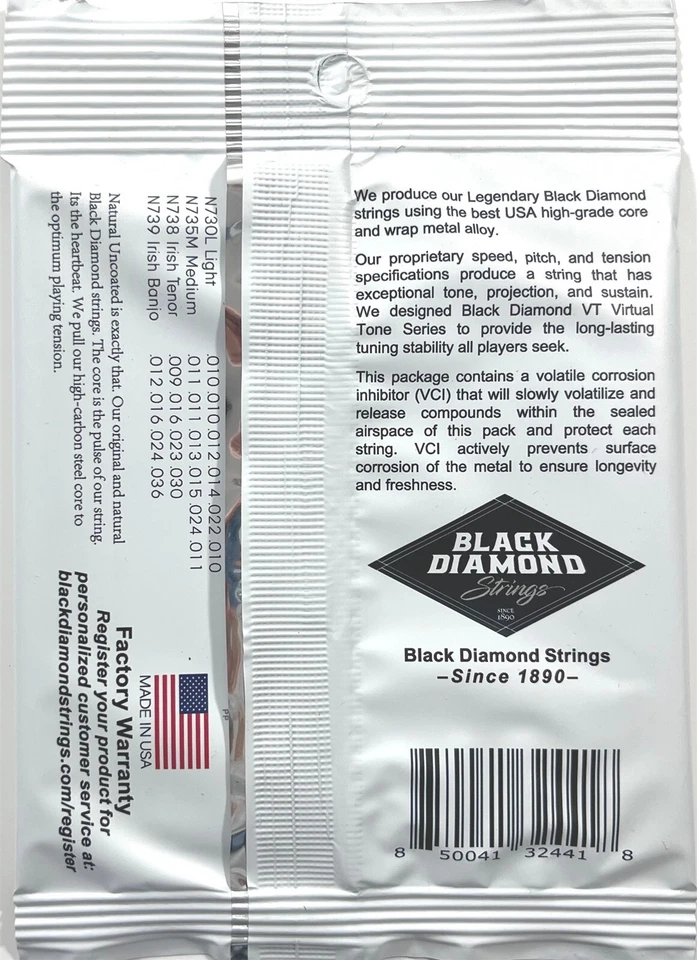 Black Diamond Banjo Strings 5-String Light Loop End Nickel Wound - Image 2 of 4