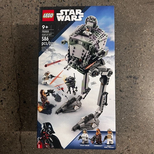 LEGO 75322 Star Wars Hoth AT-ST Walker, w/Chewbacca probe droid SEALED