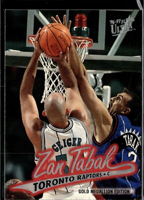 1996-97 Fleer Ultra #G-250 Zan Tabak Gold Medallion Toronto Raptors