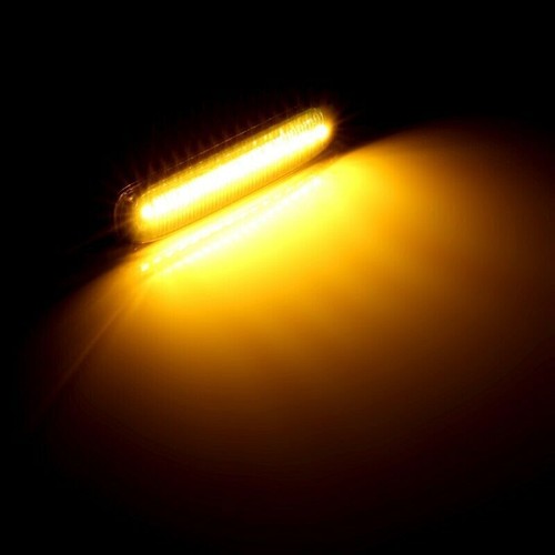Dynamic Side Fender Marker LED Turn Signal Indicator Blinker Lights For BMW E46 - Picture 6 of 12
