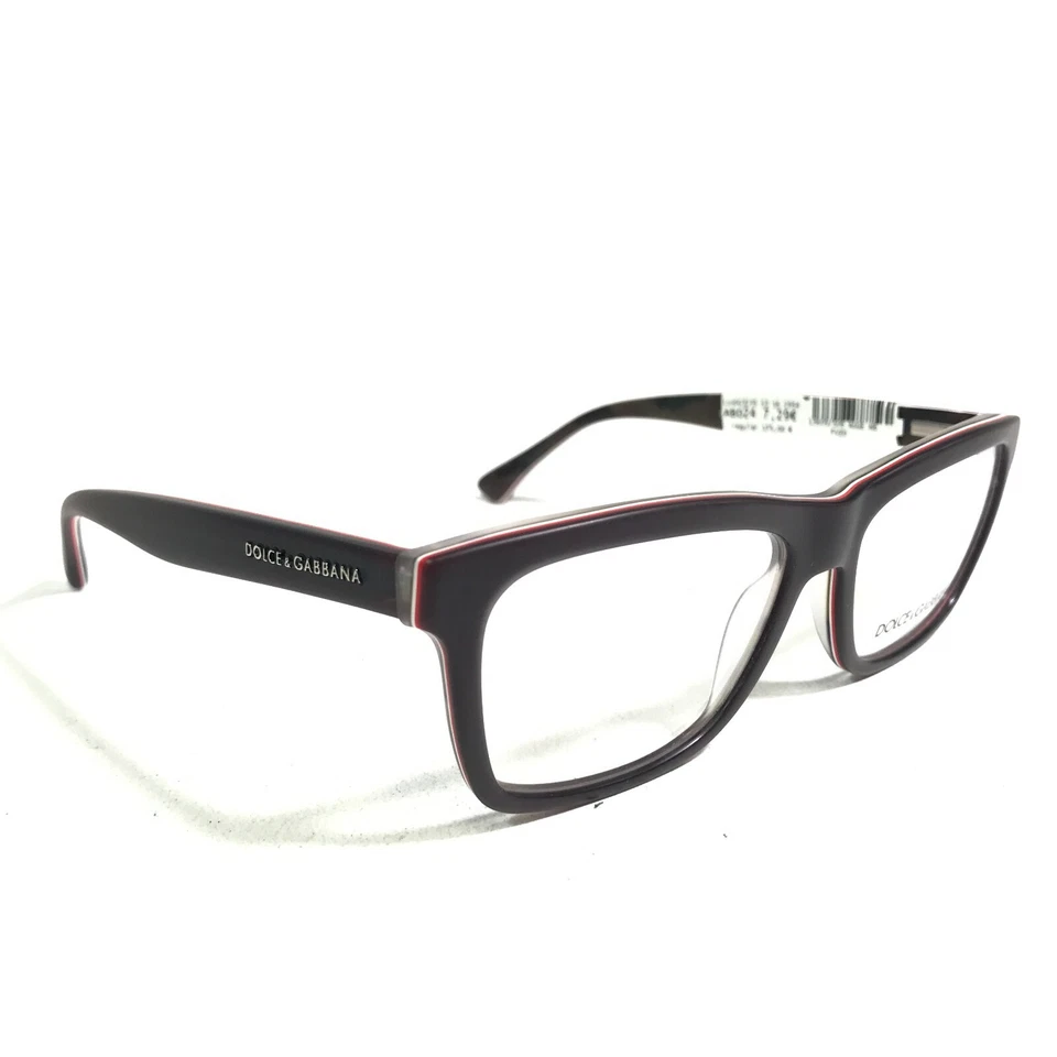 Monturas de gafas Dolce & Gabbana DG3235 2954 púrpura rojo blanco cuadrado 53-16-140 Foto 2 de 4