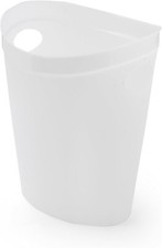 Image of Addis Oval Plastic Waste Paper Bin Flexi Multi 514806 White