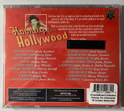 Hooray for Hollywood [Music Club] by Various Artists (CD, Dec-1996