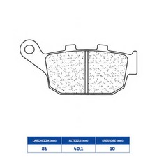 ZONTES ZT 125 U SINTERED REAR BRAKE PADS 2020-2023