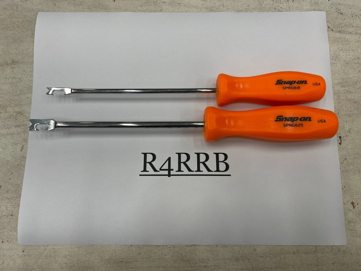 Snap-on Tools USA NEW 2pc ORANGE Hard Handle Push-Pull Spring Tool