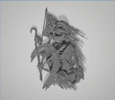 3d Model Stl File for CNC Router Pirate at Helm 3D Model