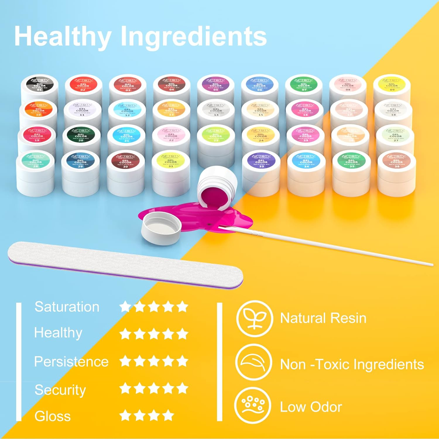 Gel Nail Polish, AISEELY 36 Colors UV Gel Nail Kit with Nail File & Nail Brush eBay