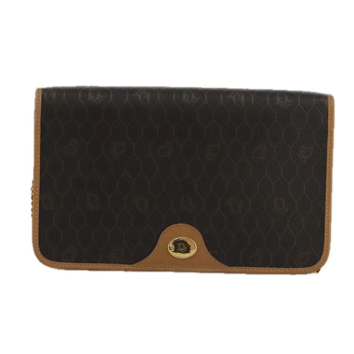 Sac bandoulière Dior en toile noire nid d'abeille authentique