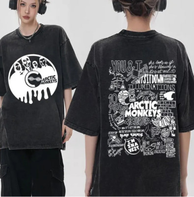 Vintage Washed Old Arctic Monkeys Band Tshirt