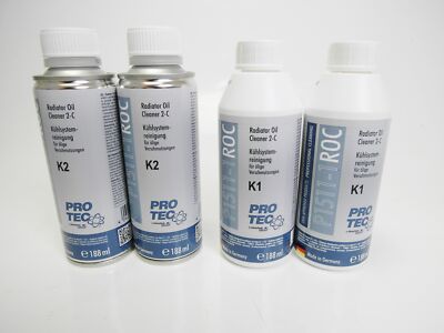 2X PRO TEC ROC Cooling System Cleaner For Oily Contamination P1511-1 K1+K2
