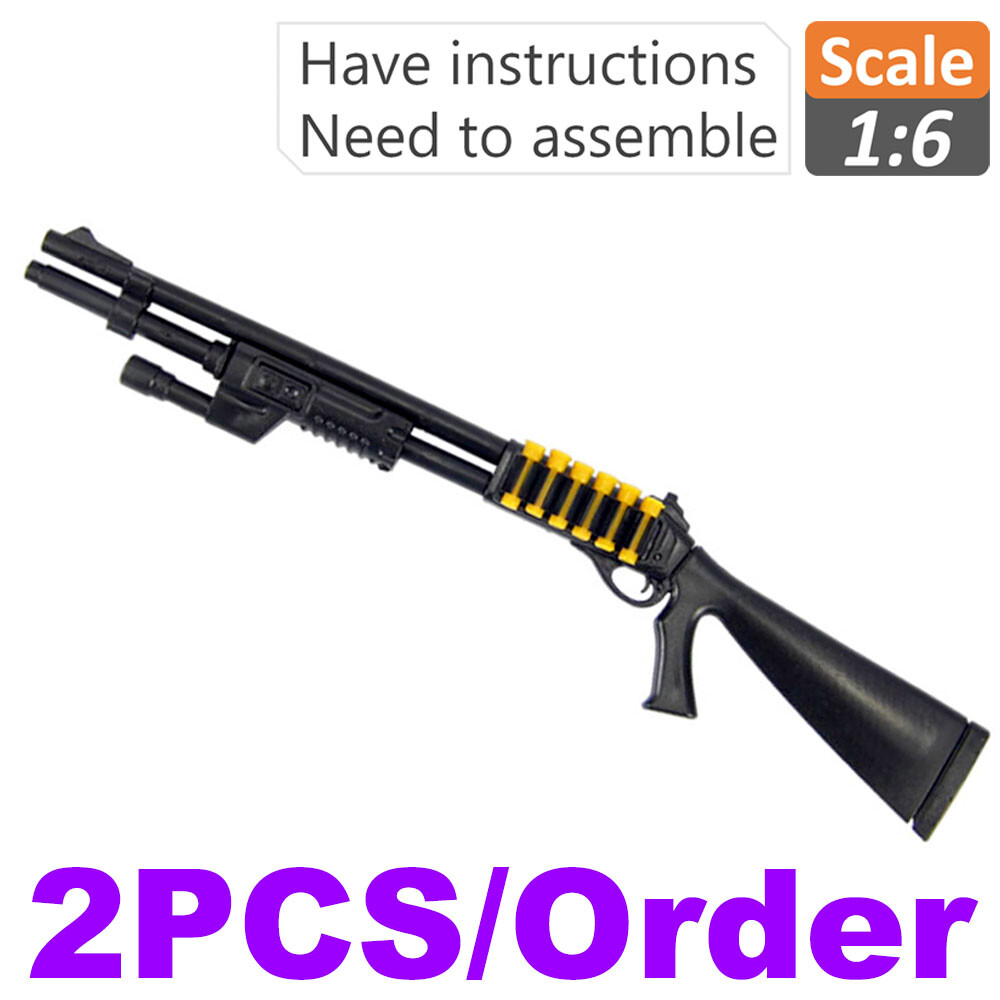 1:6 Scale Model Assembly Sniper Rifle Gun 4D Black M1 Super90 For