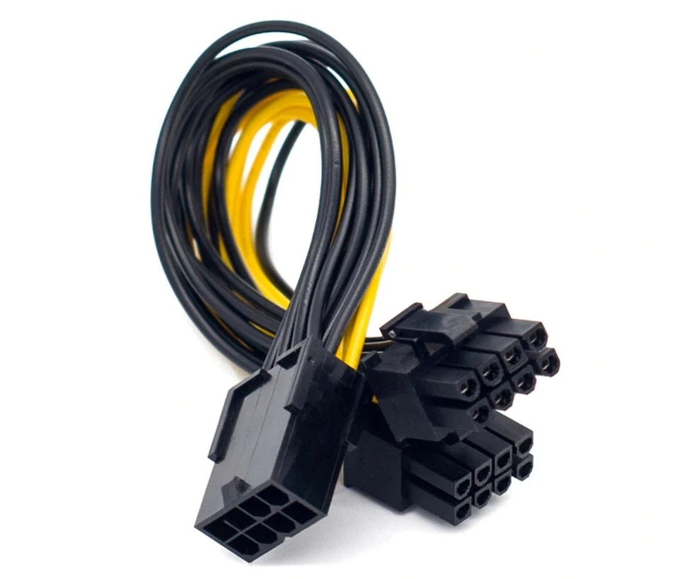 PCI Express 8-pin to 8-pin dual (6+2 pin) GPU Video Card Power Adapter Cable - Image 2 of 4