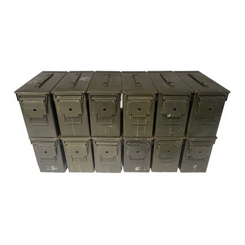 Tall 50 Cal Ammo Can Grade 1 US Military Surplus - 12 Pack