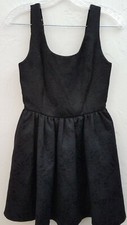 PRINCESS VERA WANG DRESS SIZE 3 JUNIORS BLACK SLEEVELESS BROCADE COTTON BLEND