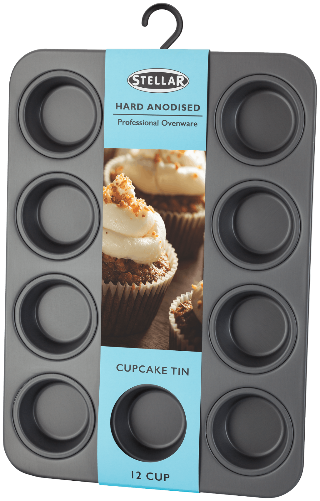 Stellar Hard Anodised 12 Hole Cupcake / Muffin Tin RRP £37