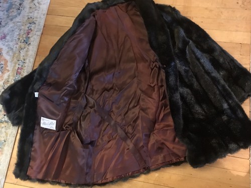 50 % OFF!! Beauiful Mar Del Faux Fur Ladies Jacket w/ Leather Belt High Quality - Picture 3 of 8