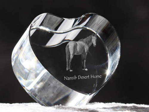 Caballo del desierto del Namib corazón de cristal con caballo Art-Dog - Imagen 6 de 6
