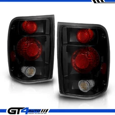 Altezza Style Black Smoke Rear Brake Tail Lights Pair for 1998-2000 Ford Ranger