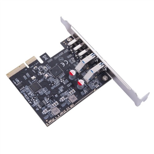 2Port USB A 3Port Type C 10Gbps Expansion Card PCIExpress 4X USB Hubs Adapter - Picture 3 of 8