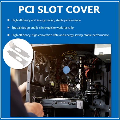 20 PCS Computer Case Blank Ventilation Deflector Vented Slot Cover - Afbeelding 10 van 12