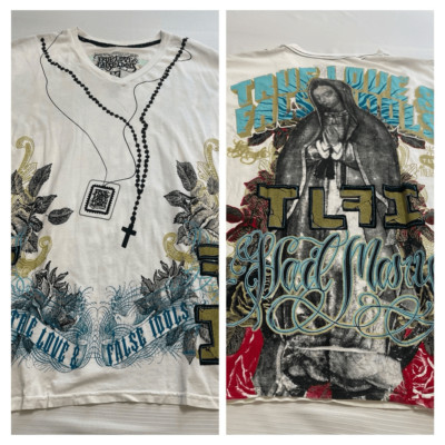 NWT True Love False Idols White T-Shirt Size Medium New