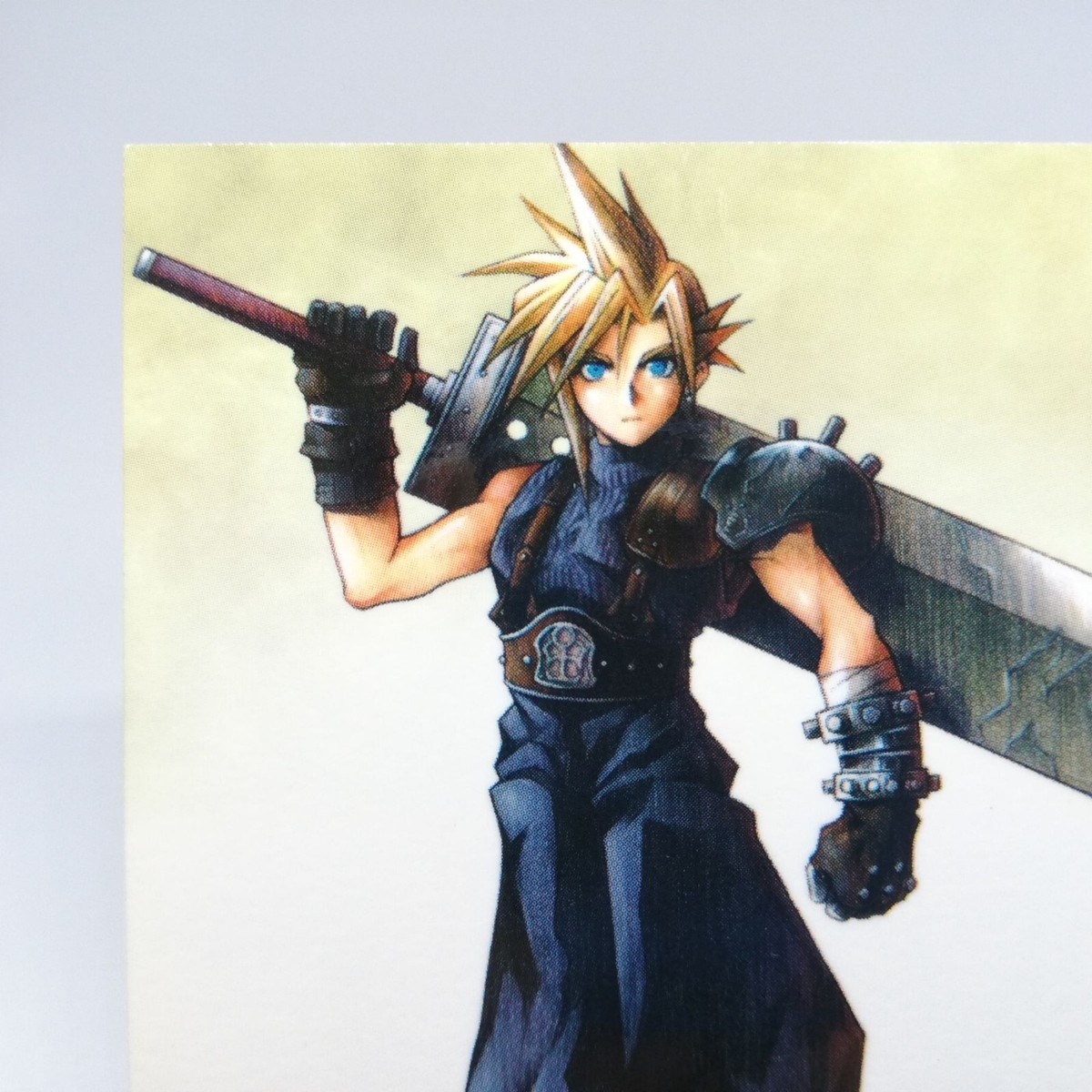 【未使用】FF7 ミッドガル キャンバスアート クラウド 064 Cloud Portrait Final Fantasy Ⅶ Art Museum card JAPAN GAME