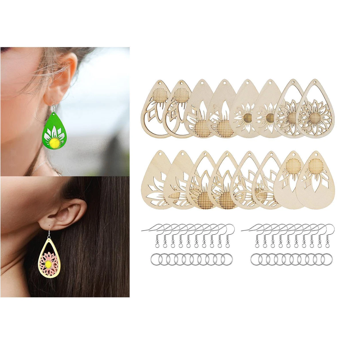 Blank 2024 wooden earrings