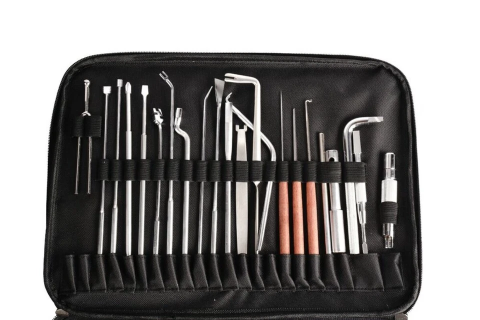 Kit de herramientas de afinación de reparación de piano Juego de piezas de 39 herramientas Juego universal para maestros BUENO Foto 3 de 4