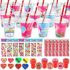 Valentines Day Gifts for Kids - 28 Packs Valentines Stationery with Cards and...