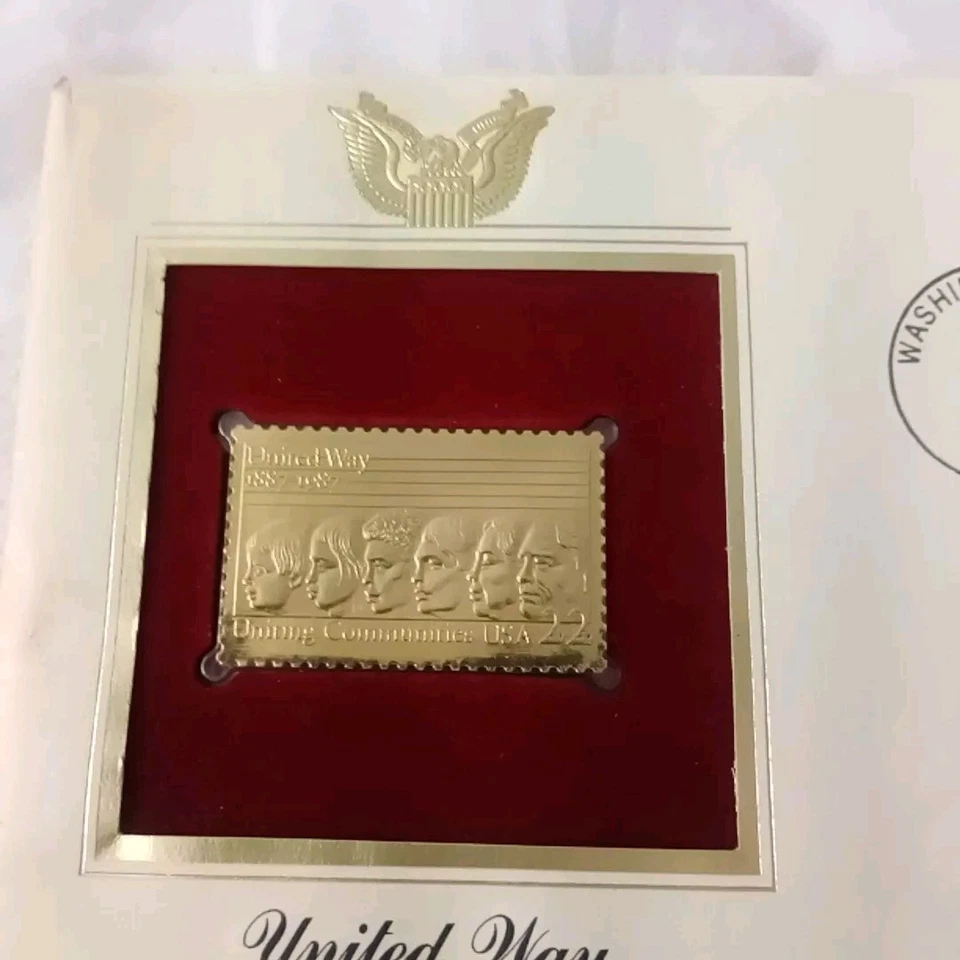 Golden Replicas United States Stamp 1987 United Way 100th Anniversary - Image 3 of 4