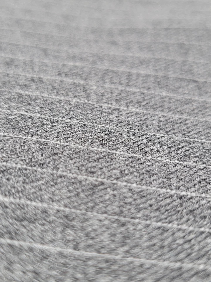 Gray W/ Thin White Stripes Striped Heavy Double Sided 106"x60" Yards Fabric - Image 3 of 4