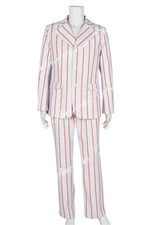The Beatles Cosplay Costume Ringo Starr Red Stripes Suit Coat + Pants