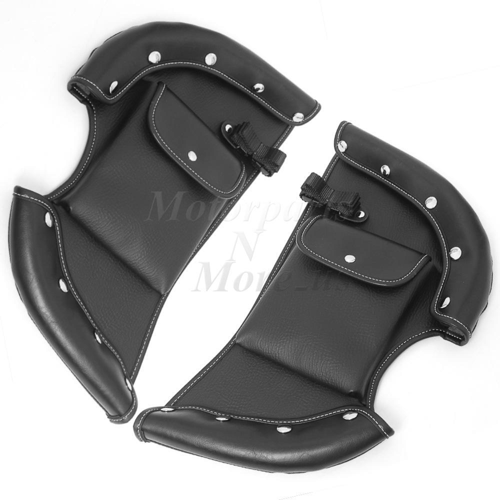 Black Lower Chap Leg Warmer Wind Deflector for Indian Chief Chieftain