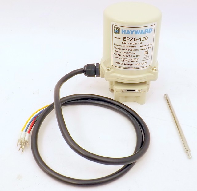 Hayward EPZ6120 NEMA 4/4x, Manual Override, 120V Electric Actuator eBay