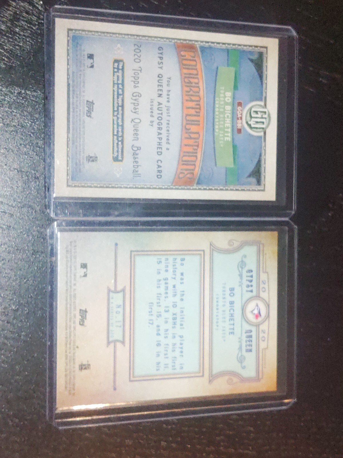 2020 Topps Gypsy Queen #GQA-BBI Bo Bichette AUTO RC & Base Rookie  - Picture 4 of 6